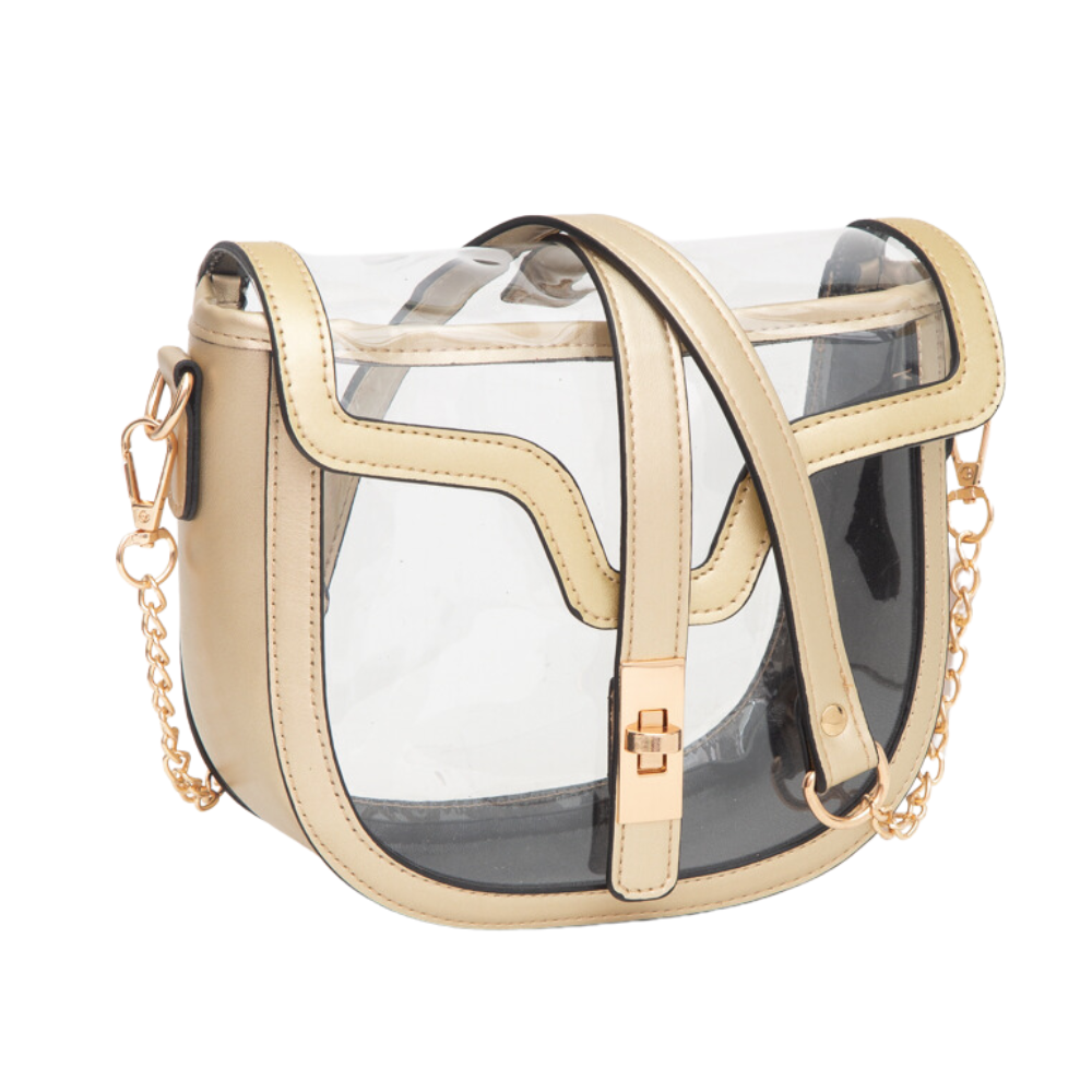 Clear over the shoulder bag on sale