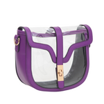 Lainey Clear Stadium Approved Shoulder Bag - Purple