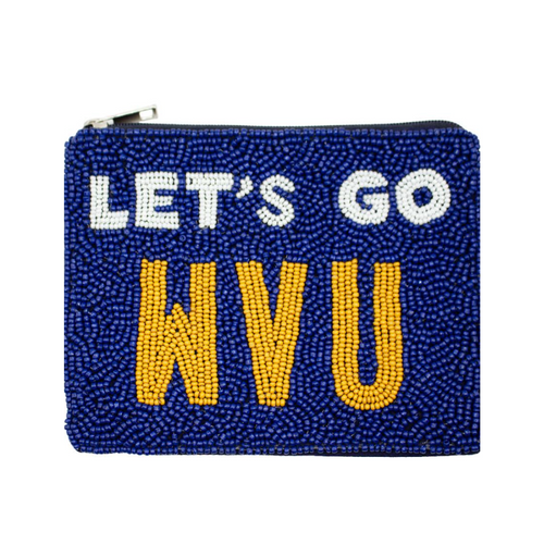 Show off your Mountaineers pride! From "Let's Go Mountaineers!" to "Take Me Home, Country Roads!" proudly wear the blue and gold! If there's one thing we know, it's Mountaineers' style and we most definitely have you covered no matter what season.   Get GameDay GLAM and accessorize your clear bag with our new beaded coin bag.&nbsp; The perfect way to show off your team spirit at sporting events, tailgates, or any other game day celebration.