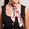 Add a bold splash of spirit with the Lubbock, Texas Silk Scarflette! Featuring a striking black and scarlet palette, this playful accessory brings a vibrant pop of Red Raiders pride to any outfit. Perfect for game days or turning heads around town, its dramatic colors make a stylish statement that’s as lively as your team spirit. Show off your Red Raiders love with flair!
