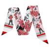 Add a bold splash of spirit with the Lubbock, Texas Silk Scarflette! Featuring a striking black and scarlet palette, this playful accessory brings a vibrant pop of Red Raiders pride to any outfit. Perfect for game days or turning heads around town, its dramatic colors make a stylish statement that’s as lively as your team spirit. Show off your Red Raiders love with flair!