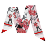 Add a bold splash of spirit with the Lubbock, Texas Silk Scarflette! Featuring a striking black and scarlet palette, this playful accessory brings a vibrant pop of Red Raiders pride to any outfit. Perfect for game days or turning heads around town, its dramatic colors make a stylish statement that’s as lively as your team spirit. Show off your Red Raiders love with flair!