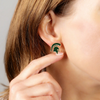 Get your Go Green! Go White! on with these fun and fierce Michigan State Spartans enamel stud earrings! Rocking the iconic Spartan helmet in bold, glossy green and white, they’re the perfect little power move for game days, tailgates, or just flexing your Sparty pride every day. Light, bright, and full of fight — these studs may be small, but they pack a big Spartan Strong punch.&nbsp;