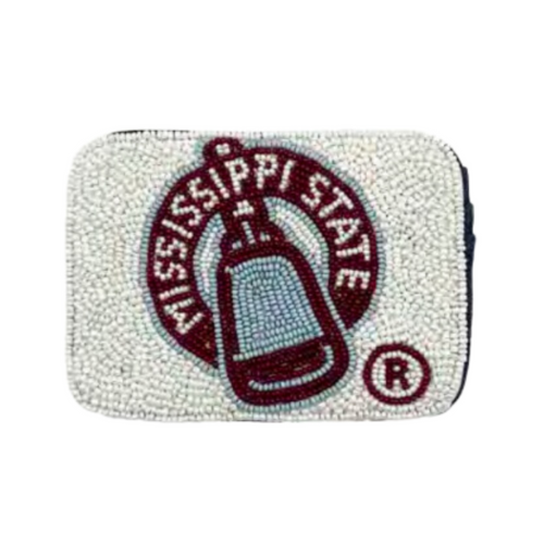 Hail State! Show your true maroon team spirit when accessorizing your Game Day clear bag with our Mississippi State credit card holder.