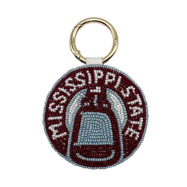 College Jewelry: FSU FLORIDA STATE SEMINOLES BEADED KEY CHAIN- Fan Glam