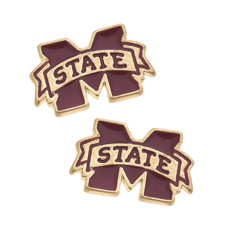 Add a splash of purple and gold to your look with these vibrant enamel LSU Tigers stud earrings! Featuring the iconic logo in bold, glossy color, they’re the perfect way to show your team spirit — whether you’re roaring in Death Valley or repping the Tigers every day. Lightweight, fun, and full of flair, these earrings are small but mighty — just like your game-day energy!