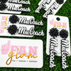 MRS. COACH CURSIVE SCRIPT ACRYLIC BEAD TOPPER DANGLES