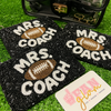 We all know home is where the heart is.  But for some, home is where sports take them.  For all the coaches + coach's wives that support their families both on and off the field our Coach + Mrs. Coach beaded coin bags were designed specially for you!   Custom create your very own Coach OR Mrs. Coach coin bag to cheer on all of your favorite teams!  Available in ANY color for ANY team!  The perfect addition to your Game Day assemble, let us help you custom create your very own one-of-a-kind Bag Glam!