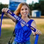 We all know home is where the heart is. &nbsp;But for some, home is where sports take them. For all the coach's wives that support their families both on and off the field our Mrs. Coach sports ball bag strap was designed with you in mind. &nbsp;   The perfect addition to your Game Day assemble, let us help you custom create your very own one-of-a-kind Bag Glam!