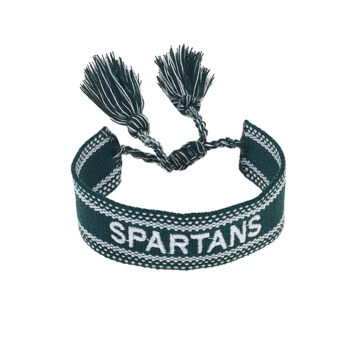 Add a fun and spirited touch to your game day stack with this Woven Tassel Bracelet. It's lightweight, eye-catching, and perfect for repping your team in style.