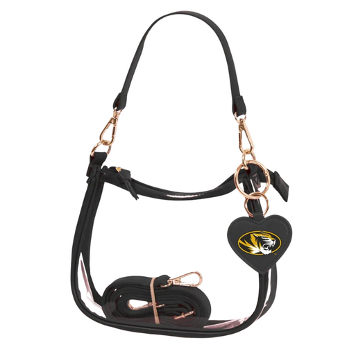 Our new Clara Clear Bag perfectly blends function and fashion, meeting stadium regulations with a chic design. It features a durable PVC body, secure zipper closure, and two interchangeable straps, keeping your essentials stylish and secure on game day.&nbsp;