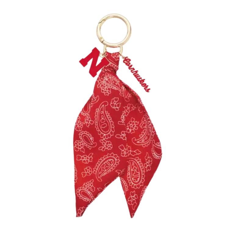 Nebraska Cornhuskers Logo Bandana Bag Charm