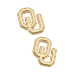 Boomer Sooner... &nbsp;It's GameDay in&nbsp;Norman, and there's no better time to elevate your head-to-toe tailgate style.&nbsp; &nbsp;Accessorize your GameDay fit with our new OU logo Enamel Hoop Earrings!&nbsp;