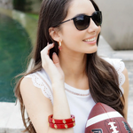 OKLAHOMA SOONERS RESIN LOGO BANGLE