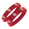 OKLAHOMA SOONERS RESIN LOGO BANGLE
