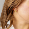 Boomer Sooner... &nbsp;It's GameDay in&nbsp;Norman, and there's no better time to elevate your head-to-toe tailgate style.&nbsp; &nbsp;Accessorize your GameDay fit with our new OU logo Enamel Hoop Earrings!&nbsp;