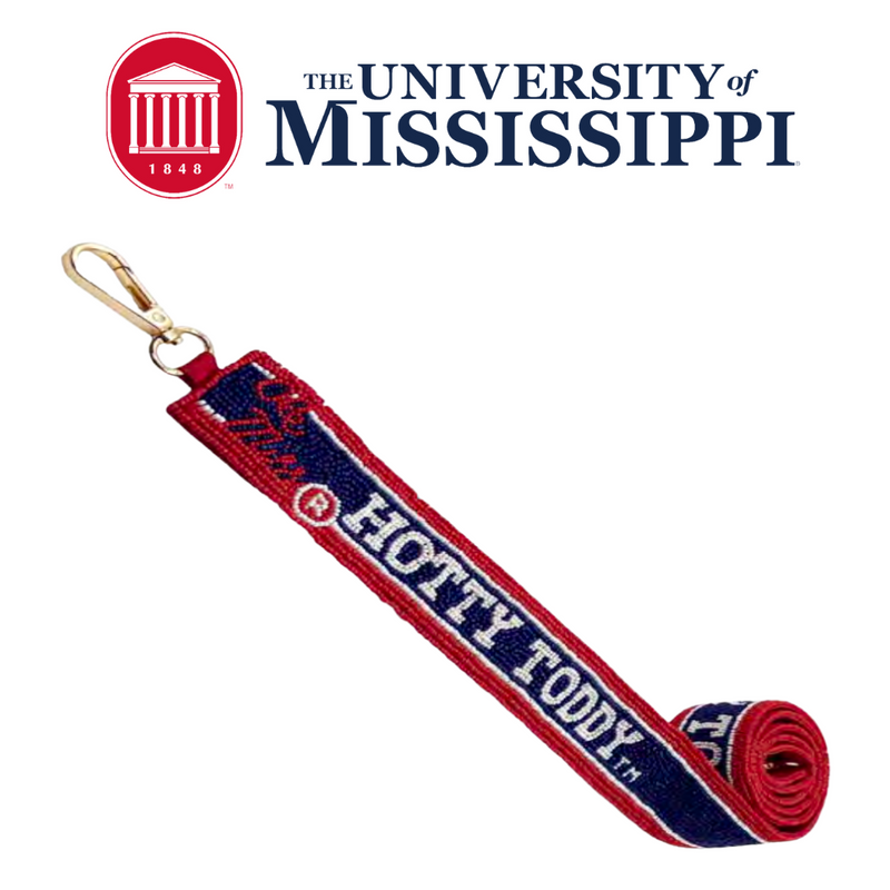 OLE MISS HOTTY TODDY UNIVERSITY OF MISSISSIPPI BAG STRAP