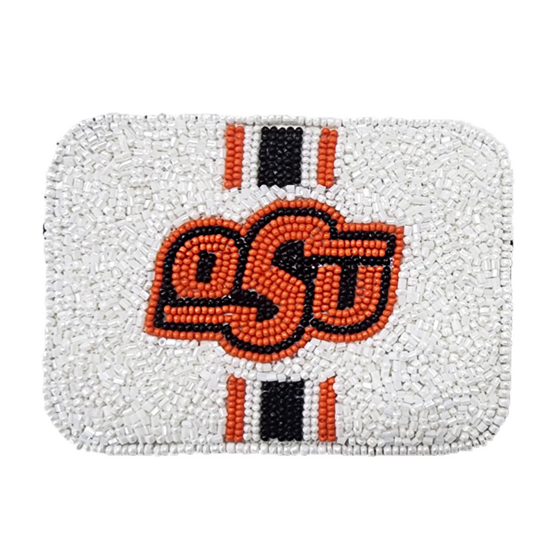 You know it's Game Day in Stilly when you hear pistols firing and OOOO... SSSS... UUUU.... COWBOYS!    Elevate your clear bag status when accessorizing your Game Day fit with our iconic OSU logo credit card holder.