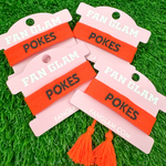 Your team. Your squad. Your identity. &nbsp;

Our custom Oklahoma Sate Game Day Team Tassels have arrived!&nbsp; Experience high-end fashion that takes you from tailgate to postgame and everywhere in between!&nbsp; Select from three of our new favorite Oklahoma State designs!