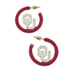 Boomer Sooner... &nbsp;It's GameDay in&nbsp;Norman, and there's no better time to elevate your head-to-toe tailgate style.&nbsp; &nbsp;Accessorize your GameDay fit with our new OU logo Enamel Hoop Earrings!&nbsp;