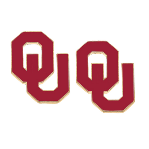 There's no better time to elevate your head-to-toe tailgate style Accessorize your GameDay fit with our new OU Oklahoma Game Day Collegiate Enamel Stud Earrings!