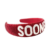 OU Sooners Crimson Beaded Headband
