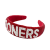 OU Sooners Crimson Beaded Headband
