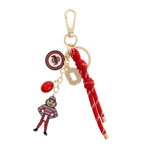Show off your Ohio State Buckeyes pride with this playful and colorful cluster bag charm. Lightweight and easy to attach, it’s perfect for brightening up your purse, backpack, or keys while keeping your team spirit close. A fun accessory every true Buckeyes fan will love!