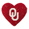 Fall in LOVE with your OU Sooners all over again with our unique OU Heart Beaded Coin Bag with side zip. Our exclusive heart design slides perfectly in your clear stadium bag to give it that extra glam! With beautiful beading on both sides, you'll shine from all angles!

Lightweight, eye-catching, and full of team pride, this is the perfect grab-and-go piece for every game day event!