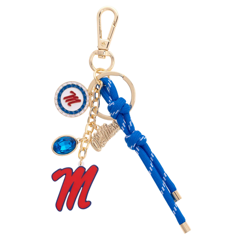Add a pop of classic red to your style with the Ole Miss Rebels Cluster Bag Charm. This playful accessory lets you show off your Rebel pride with a chic, fun flair that’s perfect for any fan on the go. Attach it to your bag and carry a little spirit wherever you wander!