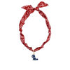 Show your Ole Miss pride with this playful bandana scarf necklace. Perfect for game days or casual outings, it adds a chic, spirited touch to any outfit while keeping you comfortable and stylish. Hotty Toddy, y’all!