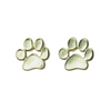 Good things come in small packages and our silver and gold plated Paw Print stud earrings are exactly that! &nbsp;

