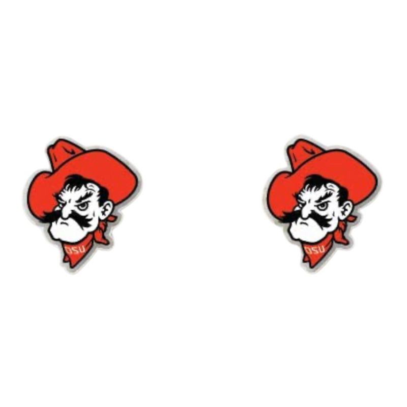 Get ready for the game in our new Pistol Pete mini print UV stud earrings! &nbsp;Lightweight and easy to wear all day game day! &nbsp; &nbsp;The perfect ear candy that is also great for our little Pokes too!