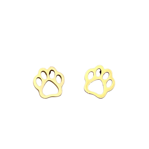 Show your team spirit with these playful Paw Gold Stud Earrings, perfect for game day! These charming studs add a subtle yet stylish touch that highlights your fan pride while keeping your look fun and polished. Lightweight and easy to wear, they’re the perfect accessory to cheer on your favorites in style.