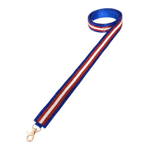 New Fan Glam Exclusive!! &nbsp;

Get ready to elevate your Game Day Glam&nbsp;and cheer your team on in style. Add a pop of spirit to your clear bag with our new Red, White, &amp; Blue beaded bag strap — the perfect blend of fashion and fandom! &nbsp;

Featuring a secure classic gold clasp closure. Also available in 10 other glam team colors!