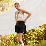 Game day just got a whole lot more stylish! This sequin mini-skirt is the ultimate way to show off your school spirit while staying comfortable. Designed for sports fans who love to stand out, it features an elastic waistband and built-in shorts for all-day wear—whether you're cheering in the stands or celebrating a big win. The tiered design and premium sequins add the perfect touch of flair, making it a must-have for any college game day outfit. Pull it on, shine bright, and rep your team in style!