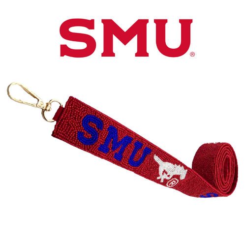 Meet Us At The Boulevard, Cause Saturdays Are For The Stangs!  Pony Up and elevate your clear bag status when accessorize your Game Day look with our uniquely beaded SMU Mustangs beaded bag straps.