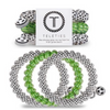 TELETIES - SOCCER SPORTS COLLECTION  On Gameday, hold your hair and enhance your style with TELETIES. The strong grip, no rip hair tie that doubles as a bracelet. Strong, pretty and stylish, TELETIES are designed to withstand everyday demands while taking your Gameday look to the next level.