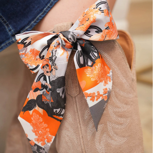 Celebrate your Cowboy spirit with the Stillwater, Oklahoma Silk Scarflette! This chic accessory brings a splash of Poke pride to any look. Ideal for cheering at the game, wandering campus, or showing off your Stillwater style wherever you go. Crafted from silky-soft fabric that’s as fun and lively as a touchdown celebration – let’s go Pokes!
