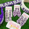 TCU HORNED FROGS BEADED GAME DAY COLLECTION - PURPLE / WHITE