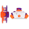 TELETIES CLIPS - CLEMSON UNIVERSITY  On Gameday, hold your hair and enhance your style with TELETIES Collegiate Clips.  Say goodbye to breakable clips!  Each clip has bendable teeth that take back to shape, you’ll enjoy a comfortable grip that doesn’t slip for an all day hold. TELETIES hair clips are safe for all hair types and are designed to withstand everyday demands while taking your Gameday look to the next level.  