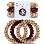 TELETIES - FLORIDA STATE UNIVERSITY  On Gameday, hold your hair and enhance your style with TELETIES. The strong grip, no rip hair tie that doubles as a bracelet. Strong, pretty and stylish, TELETIES are designed to withstand everyday demands while taking your Gameday look to the next level.