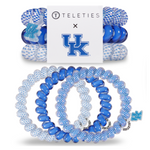 TELETIES - UNIVERSITY OF KENTUCKY  On Gameday, hold your hair and enhance your style with TELETIES. The strong grip, no rip hair tie that doubles as a bracelet. Strong, pretty and stylish, TELETIES are designed to withstand everyday demands while taking your Gameday look to the next level.