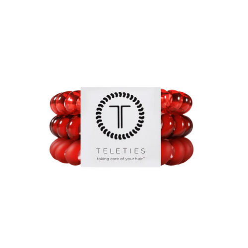 Hold your hair and enhance your style with TELETIES. The strong grip, no rip hair tie that doubles as a bracelet. Strong, pretty and stylish, TELETIES are designed to withstand everyday demands while taking your look to the next level.