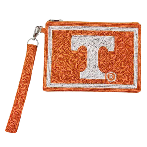 Go Big Orange! Whether you're tailgating at Neyland Stadium or watching the game from home, get Game Day ready with us! Accessorize your game day look with our beaded "T" Orange wristlet.