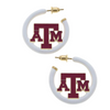 Gig'em Aggies! &nbsp;It's GameDay in&nbsp;Aggieland&nbsp;and there's no better time to elevate your head-to-toe tailgate style. Accessorize your GameDay fit with our new Texas A&amp;M Collegiate Enamel Hoop Earrings!