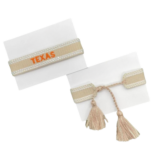 Your team. Your squad. Your identity. &nbsp;

Our Texas Game Day Team Tassels have arrived! &nbsp;&nbsp;The perfect arm candy addition to take you from tailgate to postgame and everywhere in between! &nbsp;