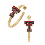 Guns Up Red Raiders! &nbsp;Saturdays In Lubbock Are For Tortilla Tossing and Guns Up! There's no better time to accessorize your tailgate look with our new TT enamel logo hoop earrings.