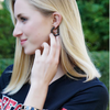 Guns Up Red Raiders! &nbsp;Saturdays In Lubbock Are For Tortilla Tossing and Guns Up! There's no better time to accessorize your tailgate look with our new TT enamel logo hoop earrings.