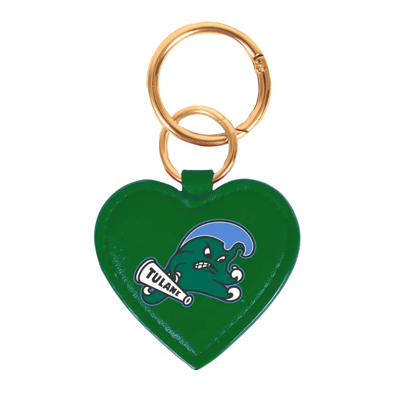 TULANE GREEN WAVE CLARA CLEAR HANDBAG-WHITE